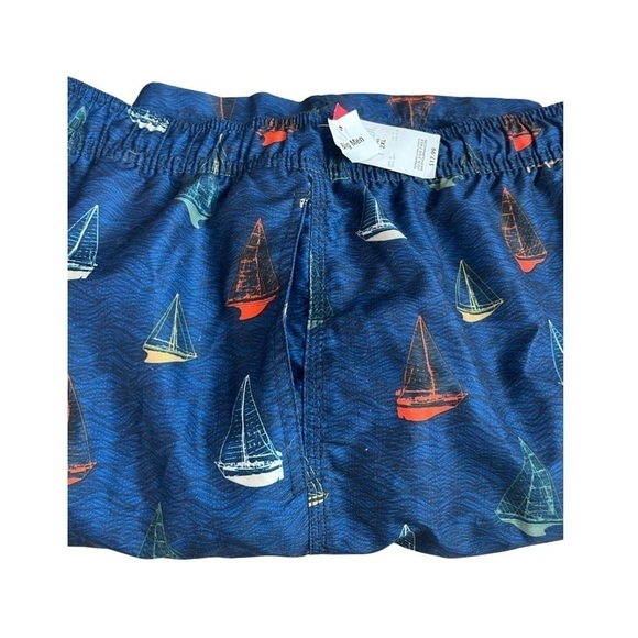 Basic Editions Blue Sailboat Swim Trunks Men’s Size XXL. RN#42000 - Picture 9 of 16